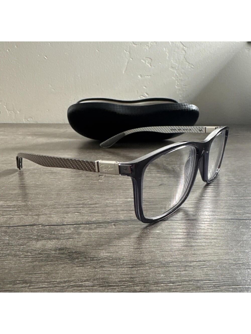 Ray-Ban Eyeglasses Authentic Frames RB 8908 8061 55-18-145 Carbon Fiber Smoke